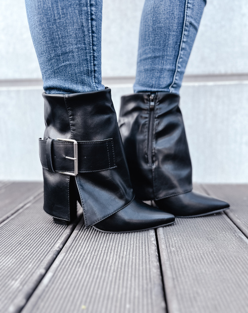 BOOT IMANI BLACK WITH BUCKLE