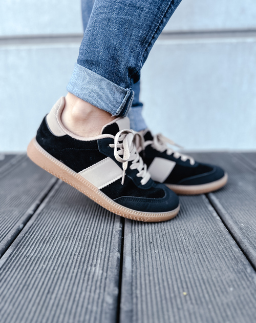 SNEAKER SAMI BLACK / BEIGE