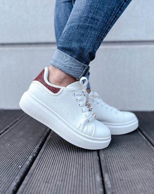 SNEAKER STAR WHITE / RED 