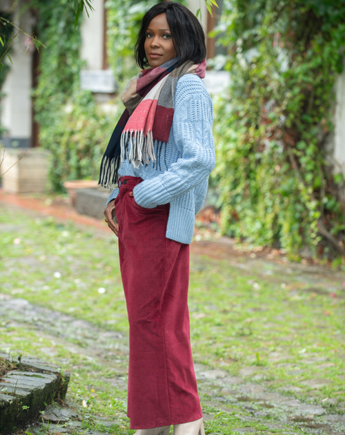 Frenchy Long skirt Burgundy