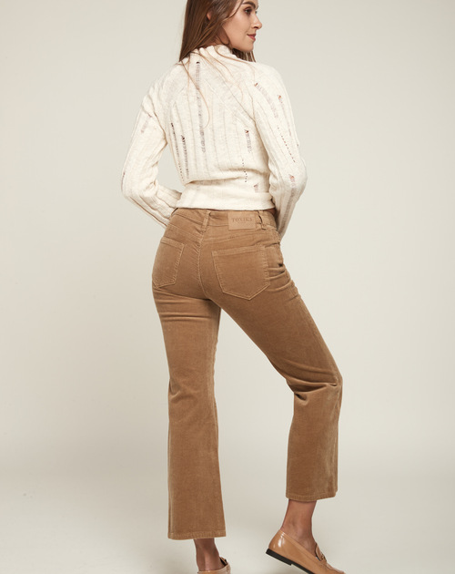 lange broek velours beige - 2