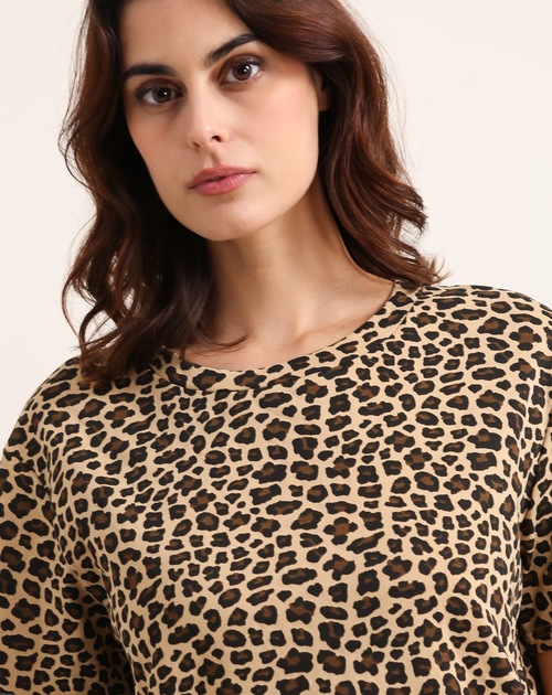 jurk animalprint korte mouw - 2