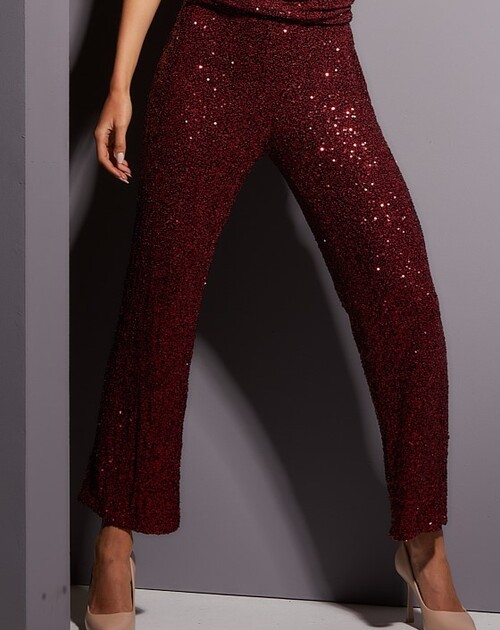 Lange broek met paillettes